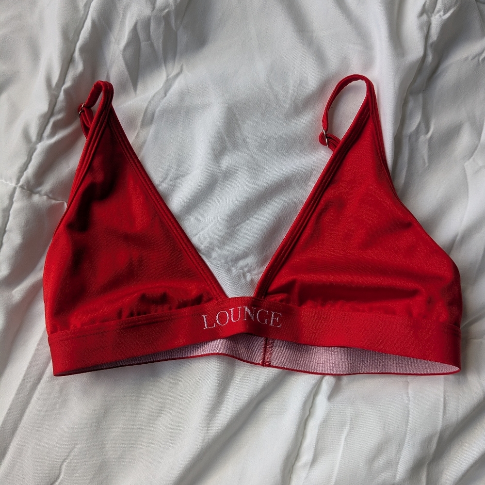 Lounge Red Bikini Top/Bralette
